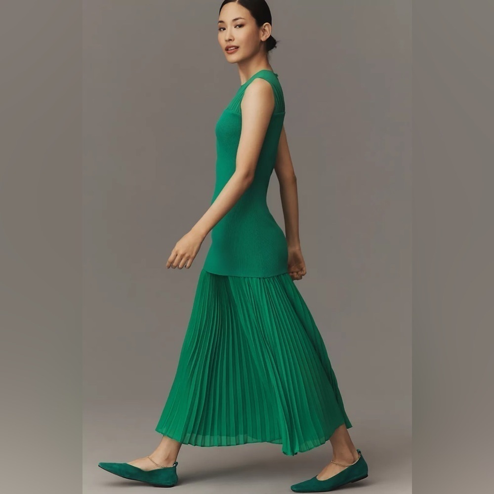 NWT Size XS - Mare Mare x Anthropologie Sleeveless Twofer Maxi Dress - Picture 3 of 14